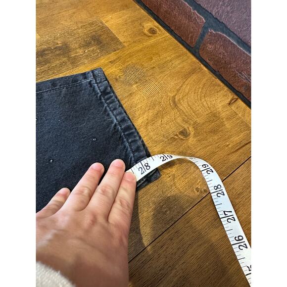 ZARA MID-WAIST ZW THE SLIM JEANS WITH RHINESTONES PANT BLACK 6045/040 Size 2 - Picture 7 of 8